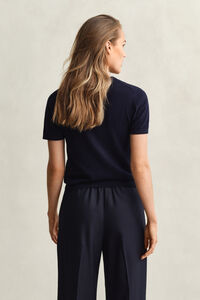 Lightweight Knit Short Sleeve Crew Neck Sweater