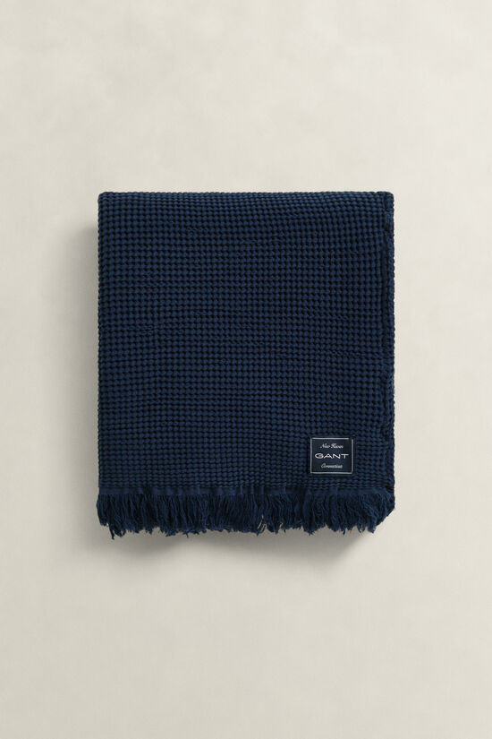 Waffle Textured Cotton Throw