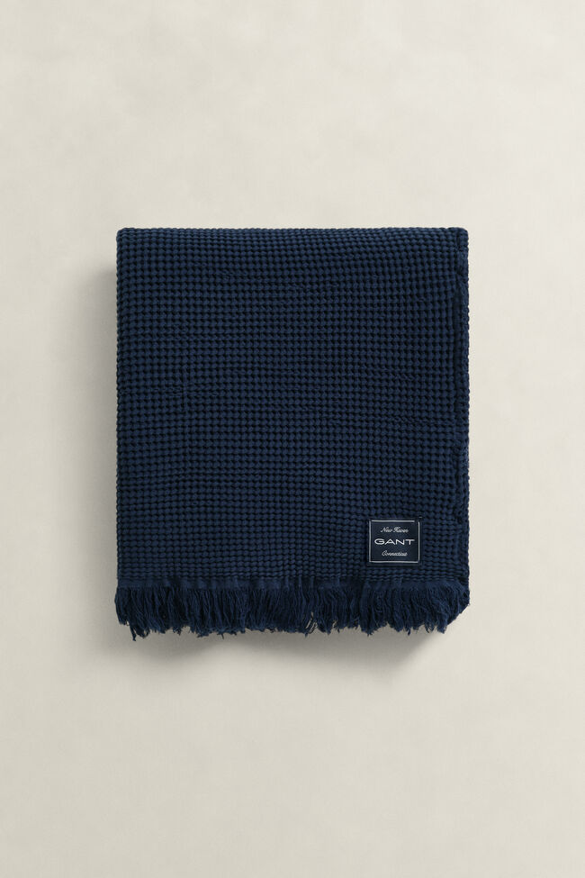 Waffle Textured Cotton Throw