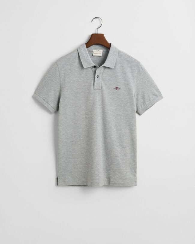 Slim Fit Shield Piqué Polo Shirt