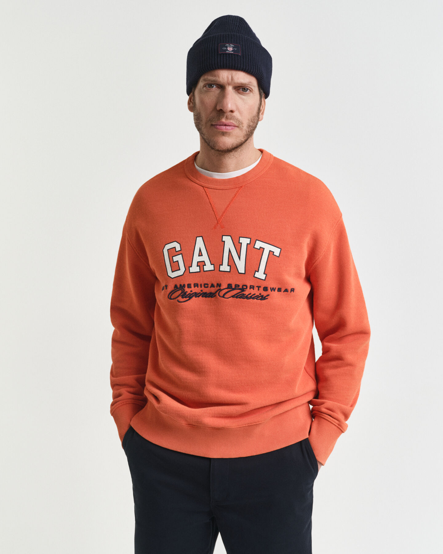 Collegiate Graphic Crew Neck Sweatshirt