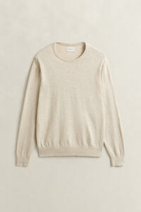 Slub Cotton Blend Sweater