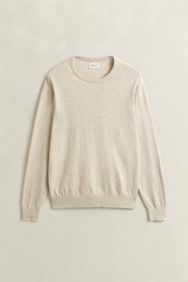 Slub Cotton Blend Sweater