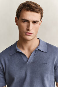 Sunfaded Polo Sweater