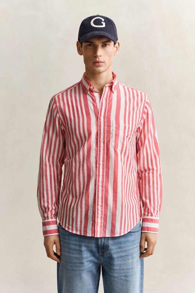 Striped Cotton Voile Shirt