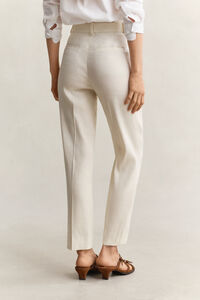 Tailored Linen Stretch Pants