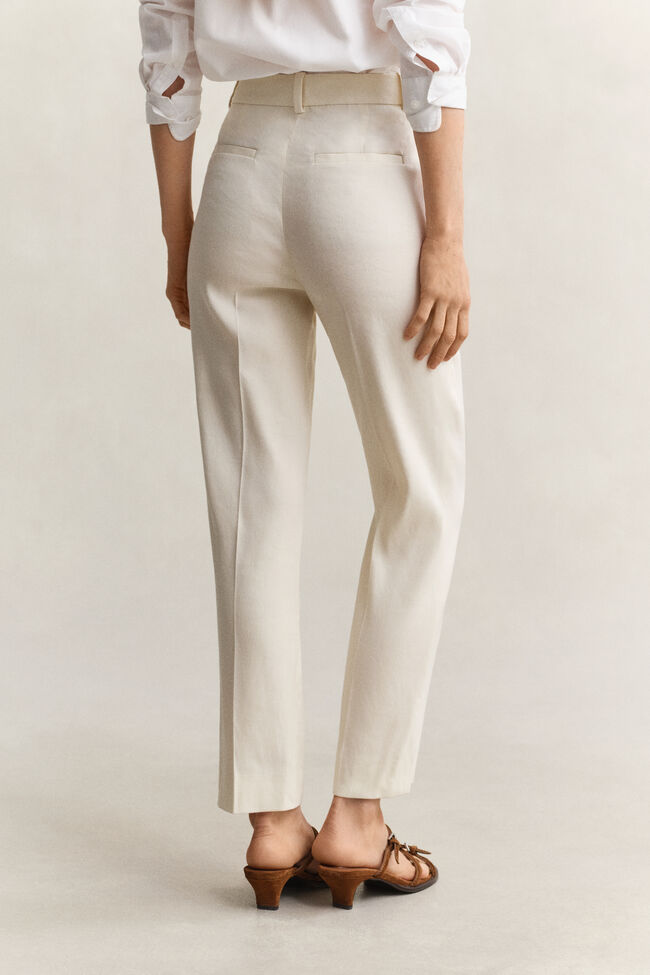 Tailored Linen Stretch Pants