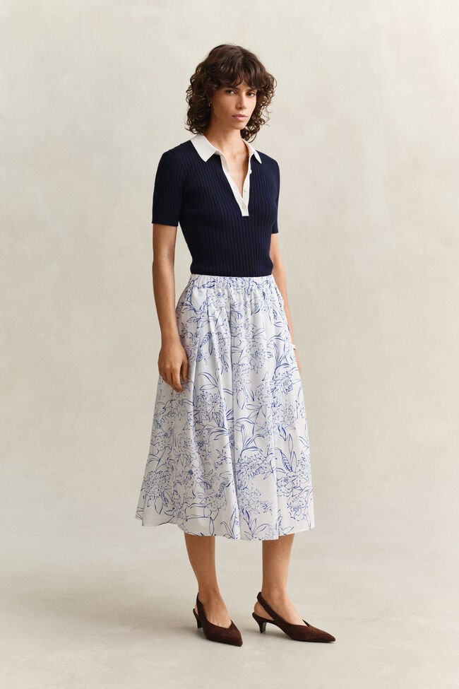 Floral Midi Skirt