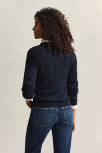 Cable Knit Crew Neck Sweater