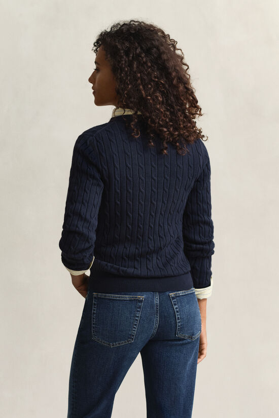 Cable Knit Crew Neck Sweater