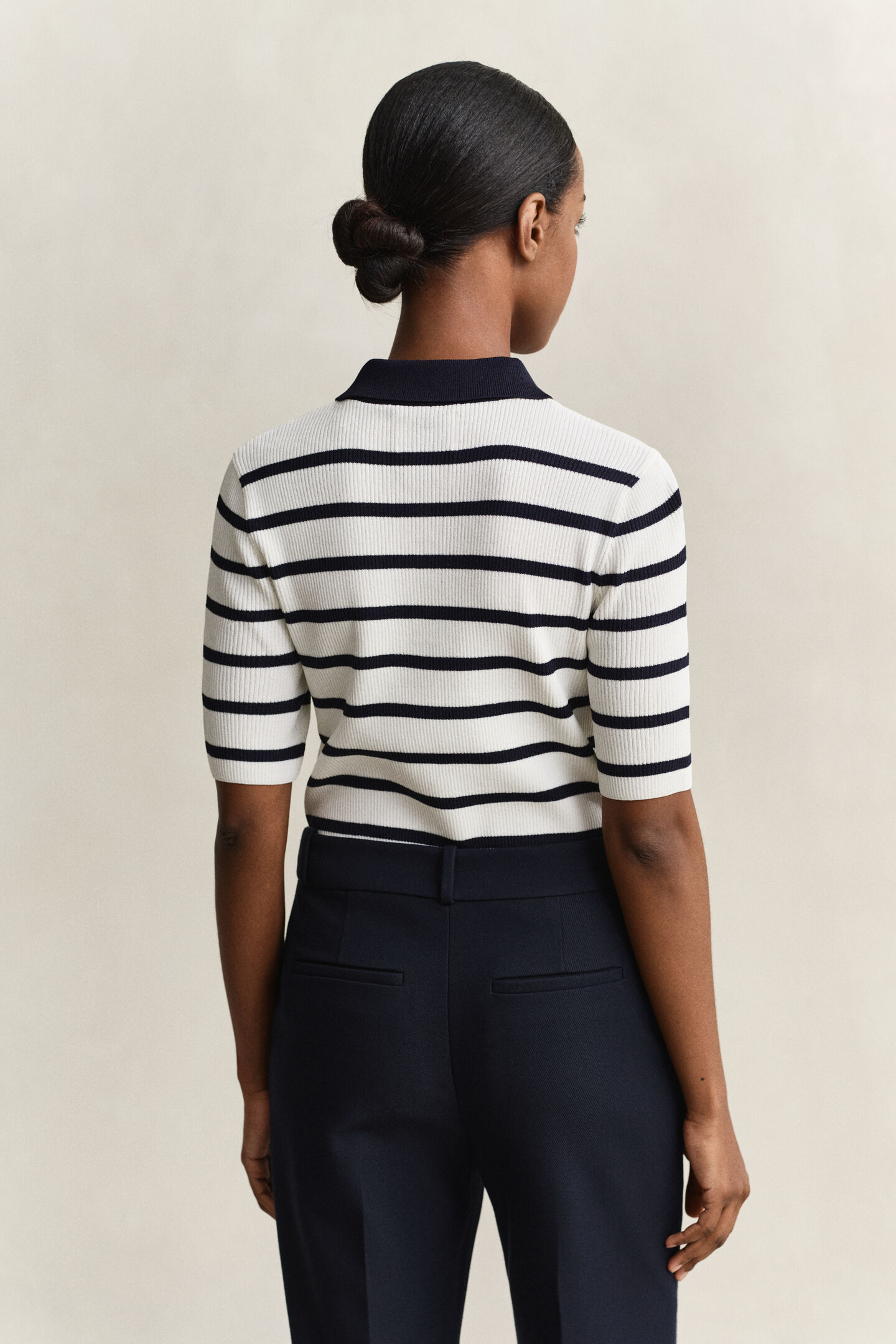 Striped Knitted Rugger