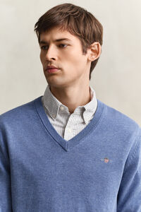 Classic Cotton V-Neck Sweater