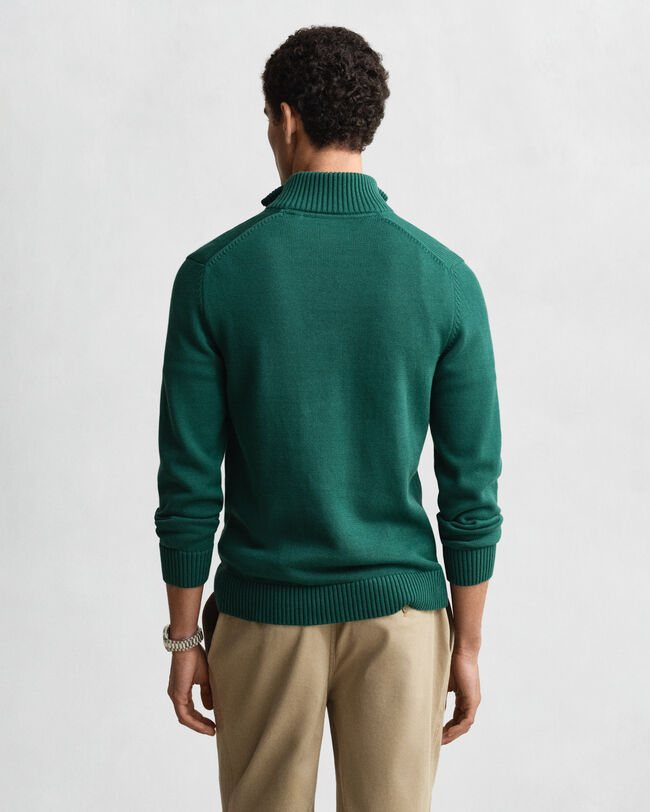 Casual Cotton Half-Zip Sweater