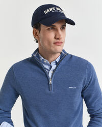 Cotton Piqu&eacute; Half-Zip Sweater
