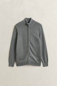 Casual Cotton Zip Cardigan