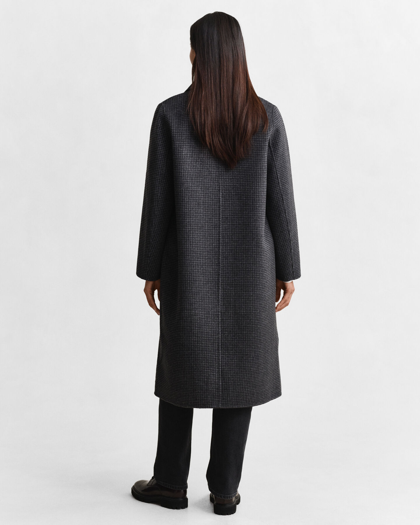 Checked Handstitched Coat