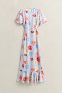 Floral Frilly Wrap Dress
