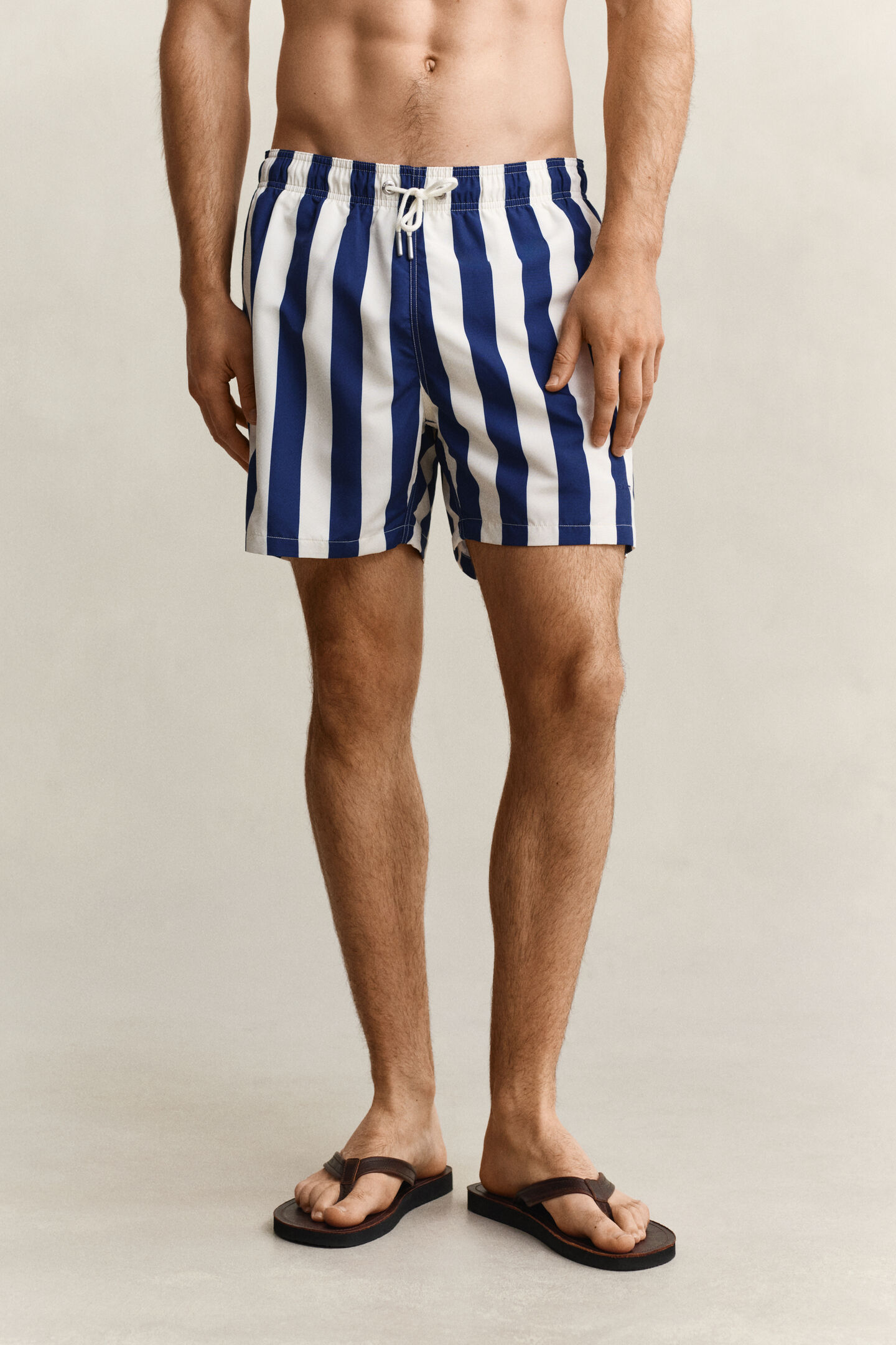 Block Striped Swim Shorts