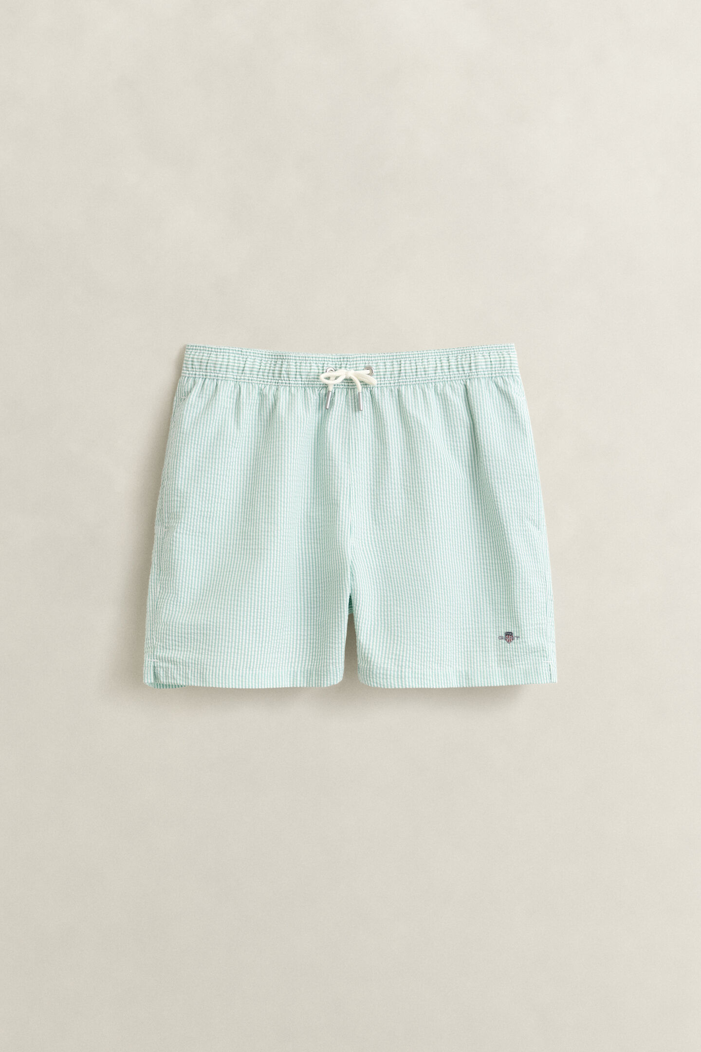 Striped Seersucker Swim Shorts