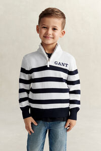 Boys Breton Zip Sweater