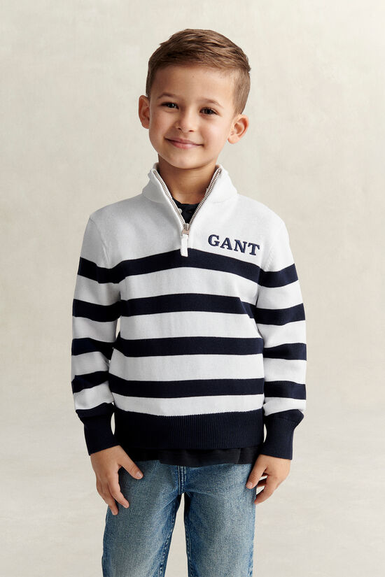 Boys Breton Zip Sweater