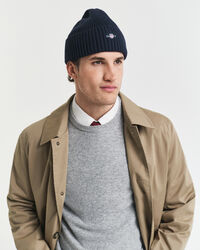 Cotton Blend Logo Beanie