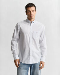 Regular Fit Classic Banker Stripe Poplin Shirt