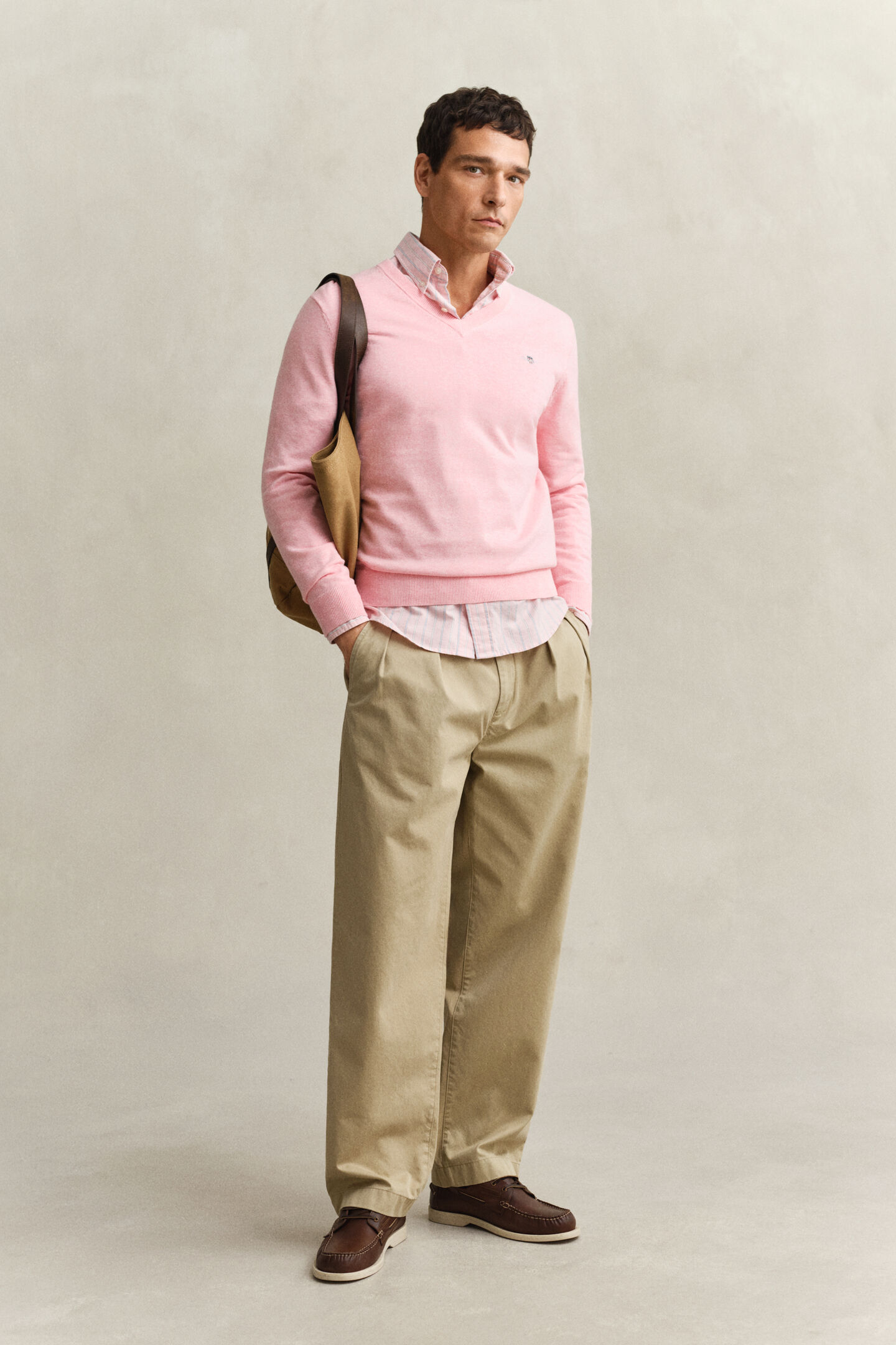 Classic Cotton V-Neck Sweater