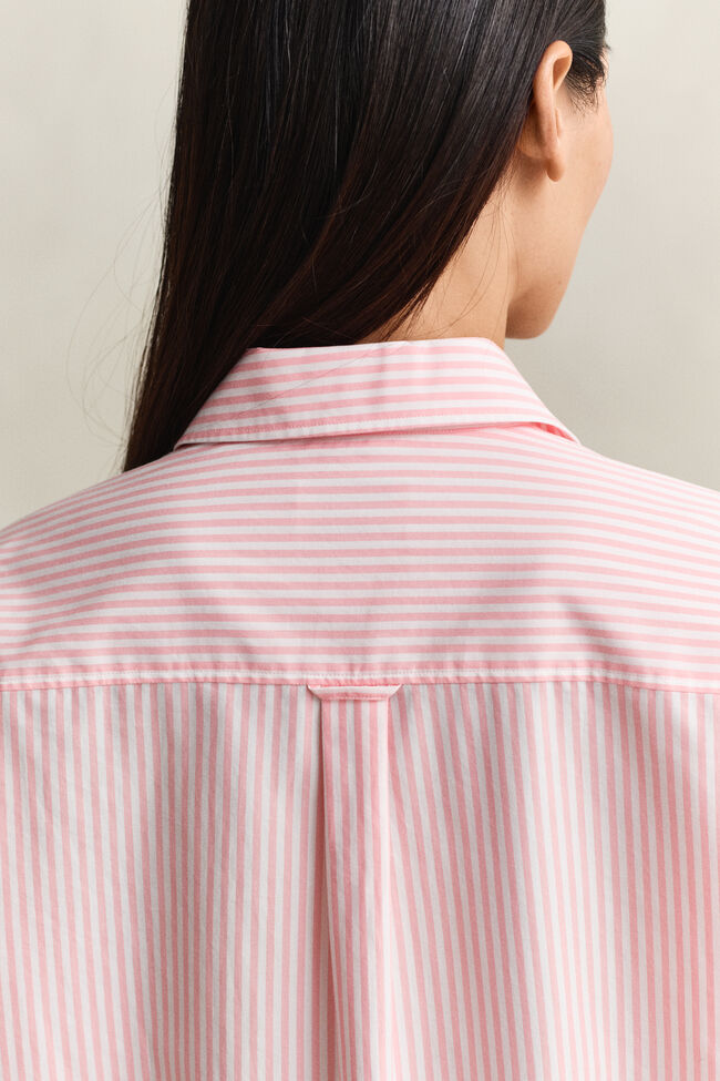 Oversized Classic Striped Poplin Shirt