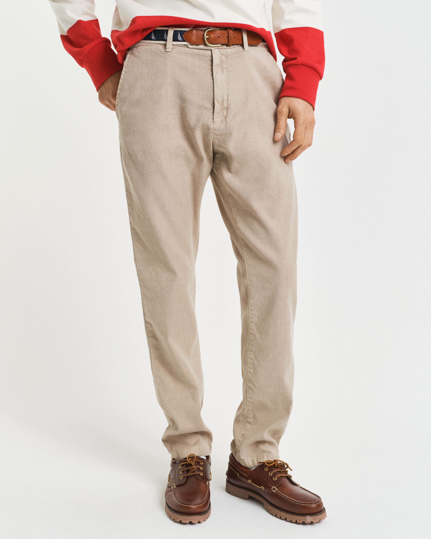 Slim Fit Cotton Linen Chinos