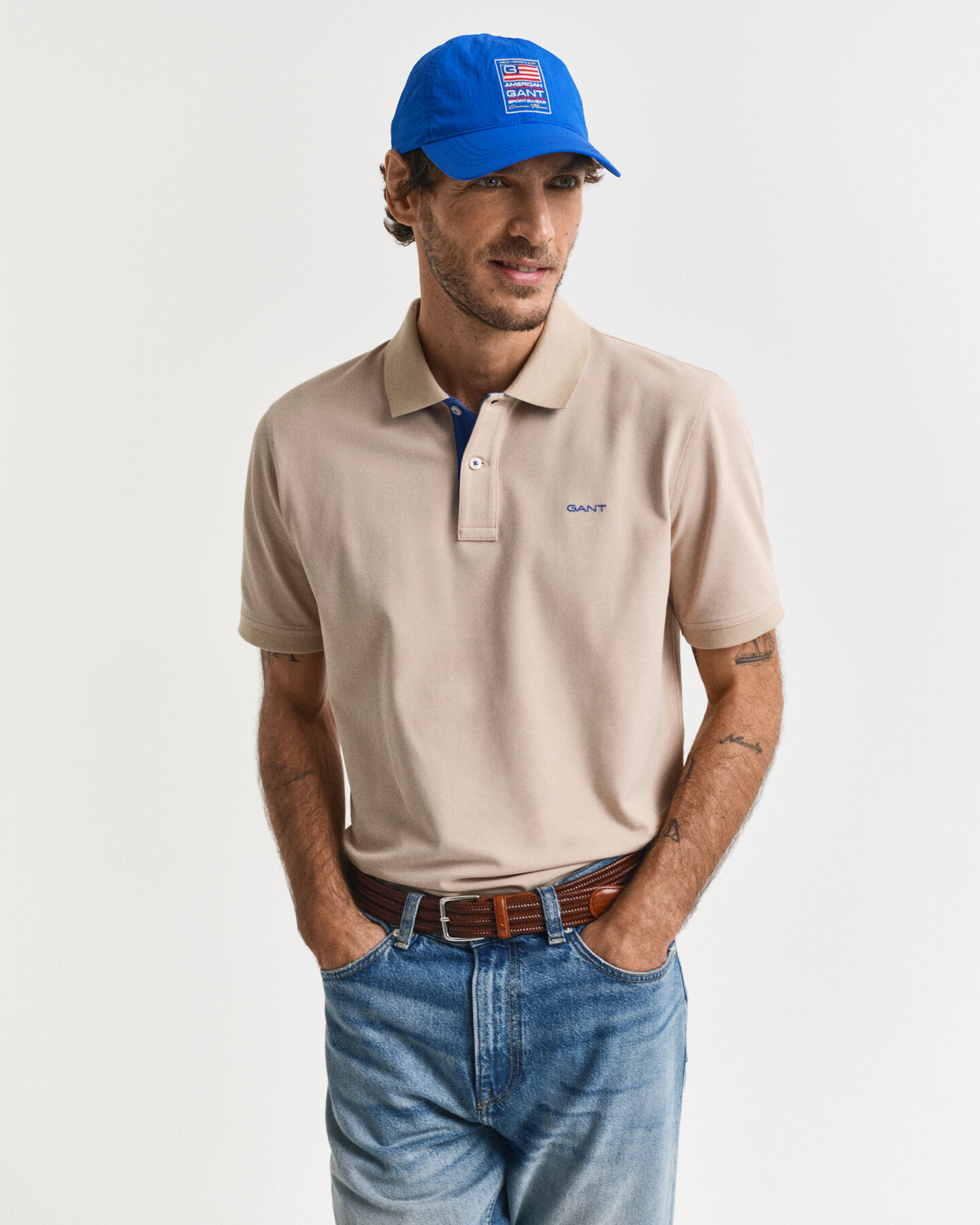 Contrast Piqué Polo Shirt