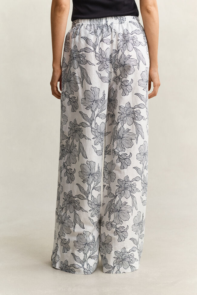 Floral Linen Pants