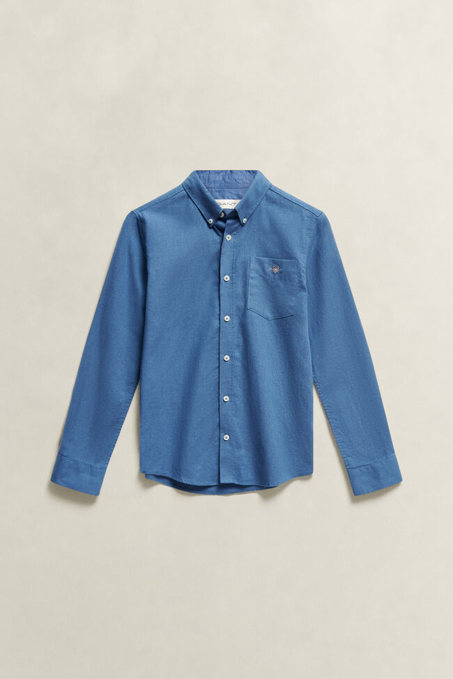 Teen Boys Linen Blend Shirt