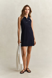 Sleeveless Piqu&eacute; Polo Dress
