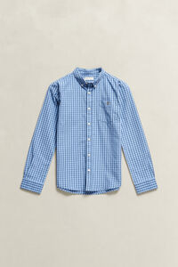 Teen Boys Gingham Poplin Shirt
