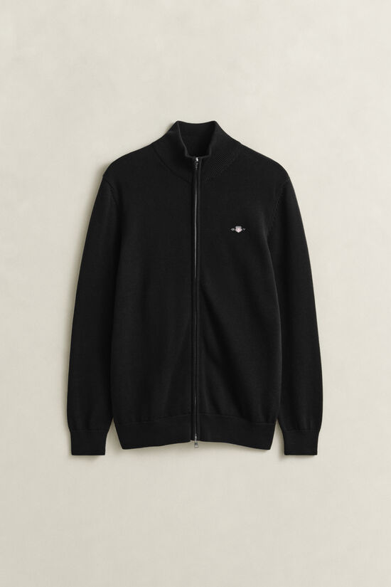 Casual Cotton Zip Cardigan