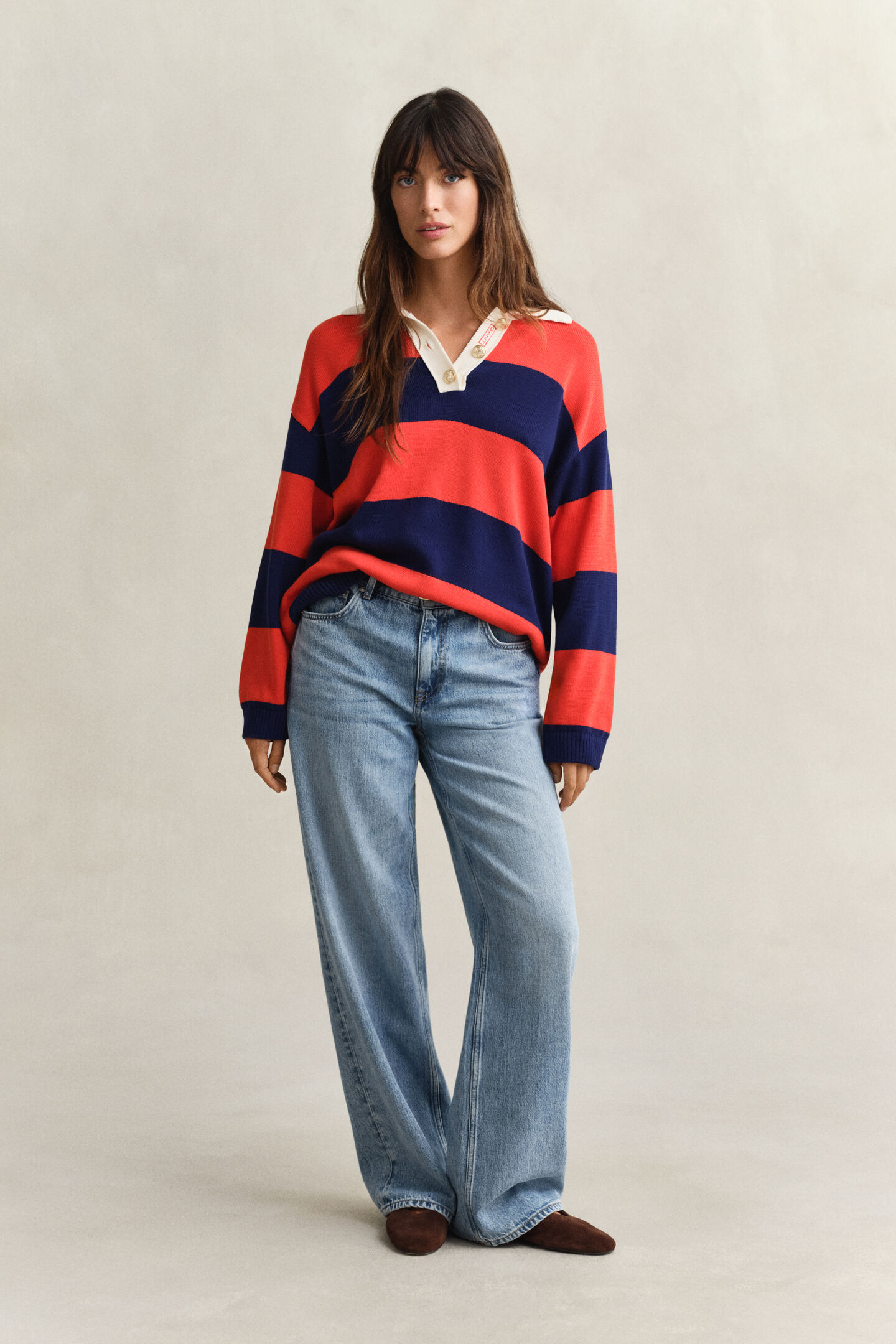 Striped Cotton Rugger