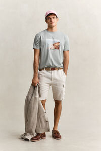 Linen Cargo Shorts