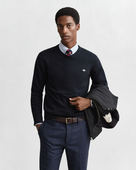 Classic Cotton Crew Neck Sweater