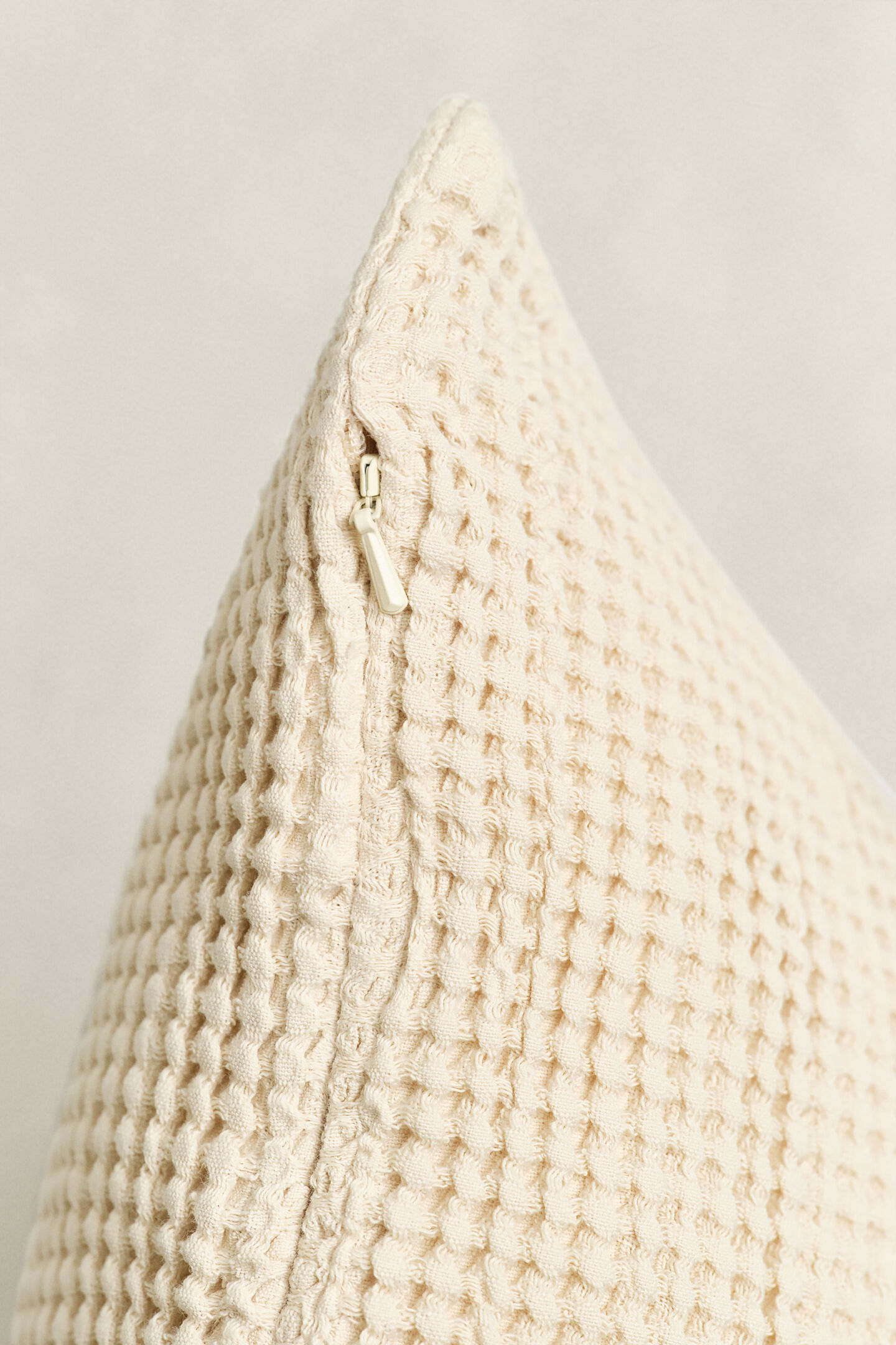 Waffle Textured Cotton Cushion