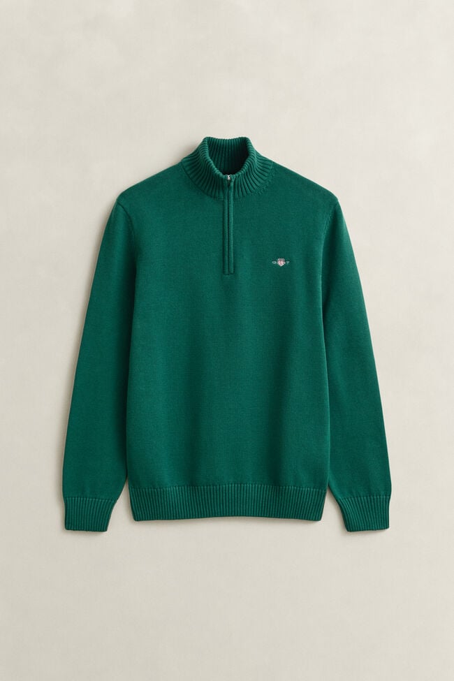 Casual Cotton Half-Zip Sweater