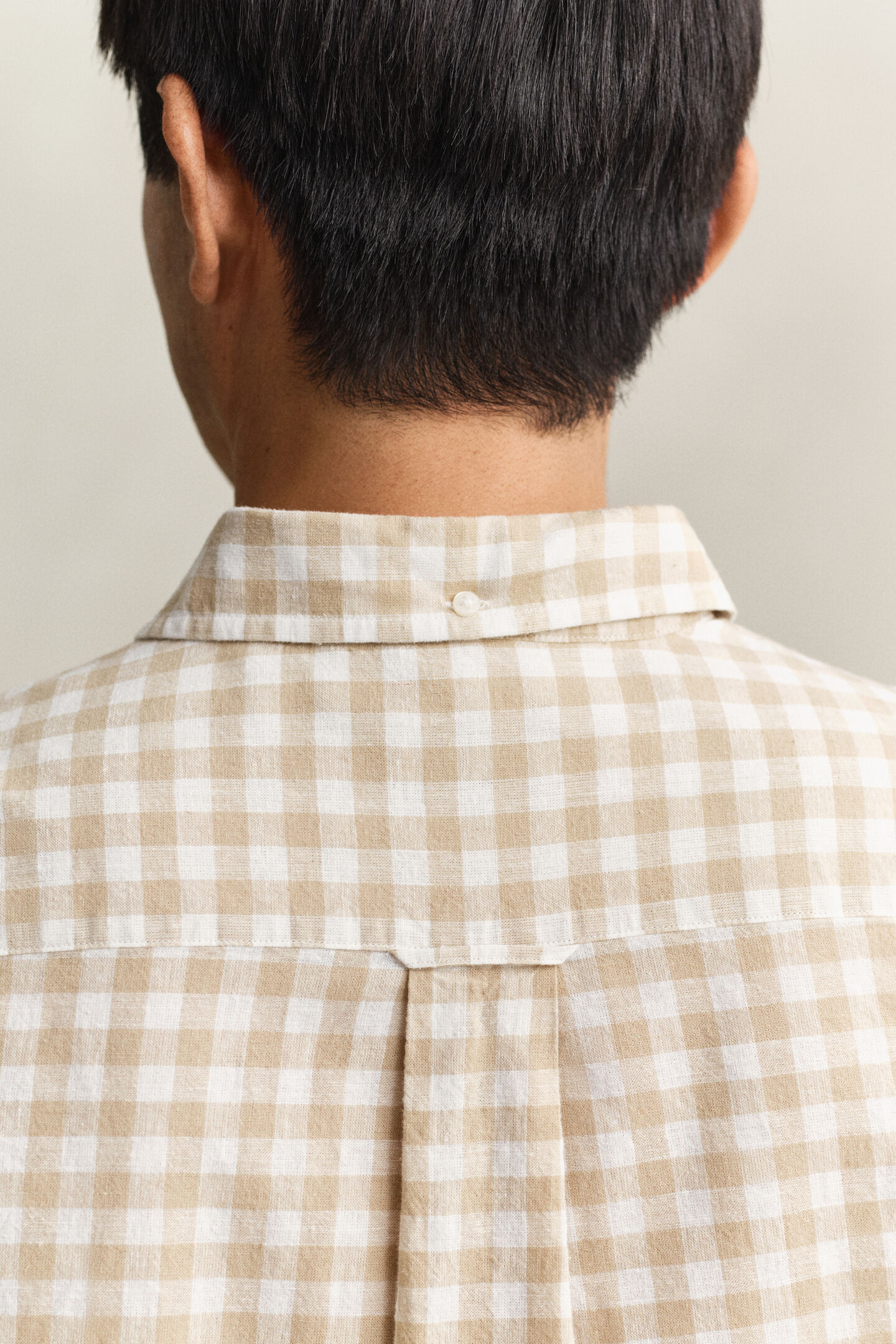 Gingham Linen Blend Shirt