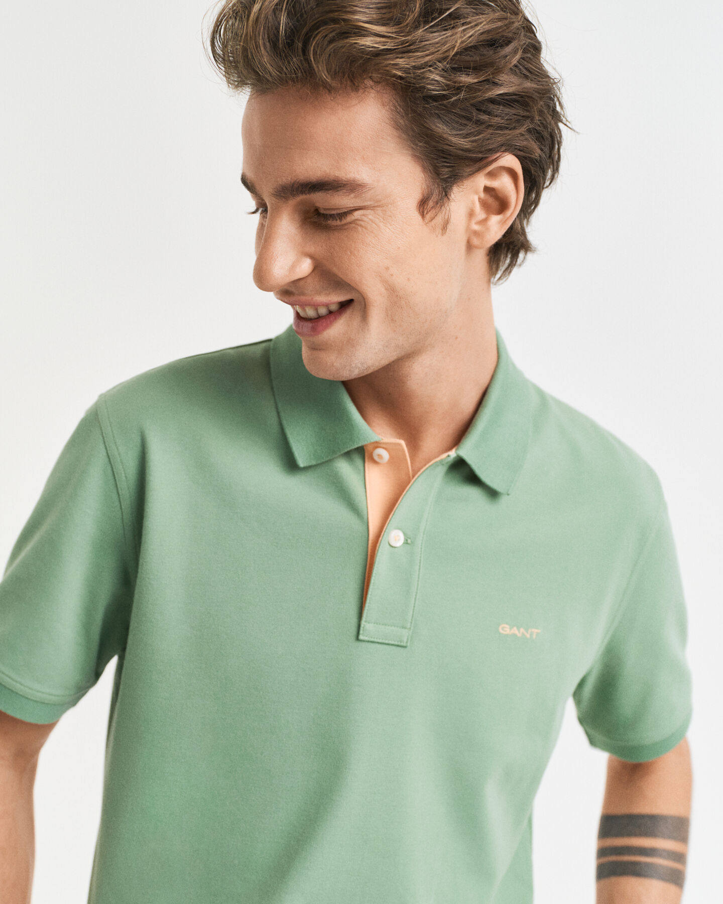 Contrast Piqué Polo Shirt