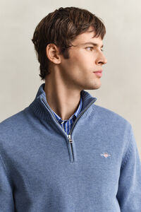 Casual Cotton Half-Zip Sweater