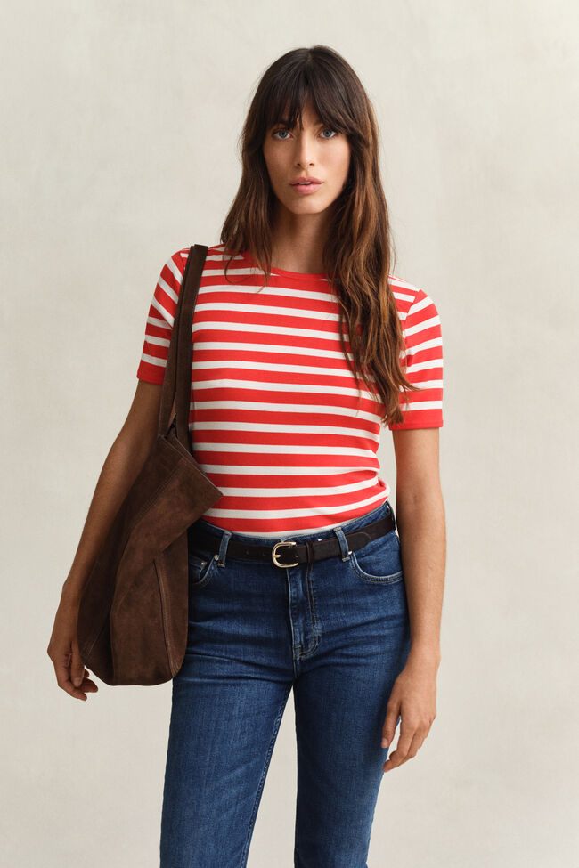 Striped Rib T-Shirt