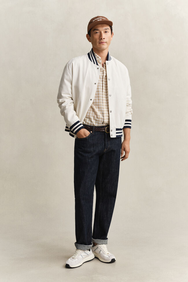 Gingham Linen Blend Shirt