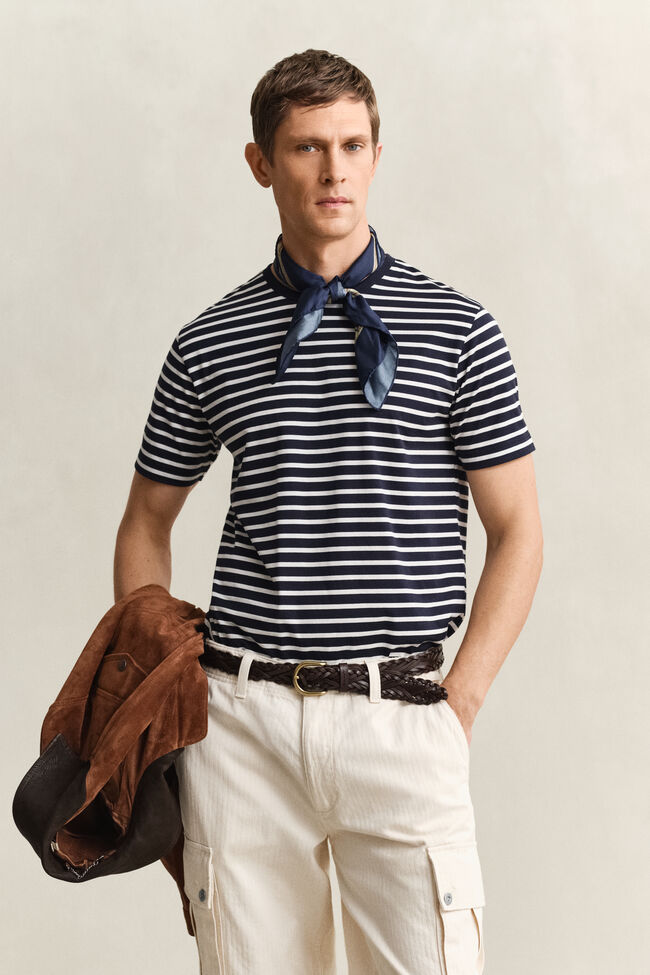 Pima Cotton Striped T-Shirt